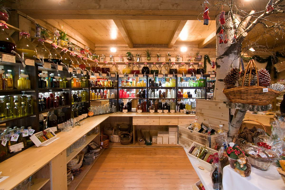 Weihnachtsmarktstand Essig Öl